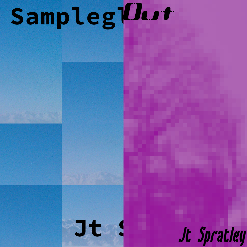 Sampleglitchess and Spell It Out album arts