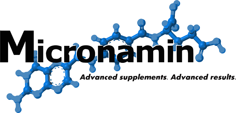 Logo (blue) - Micronamin - Advanced Supplements, Advanced Results