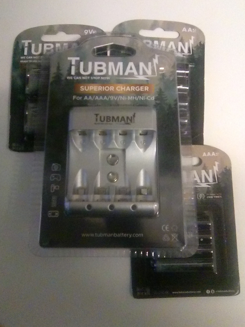 Tubman rechargeable batteries