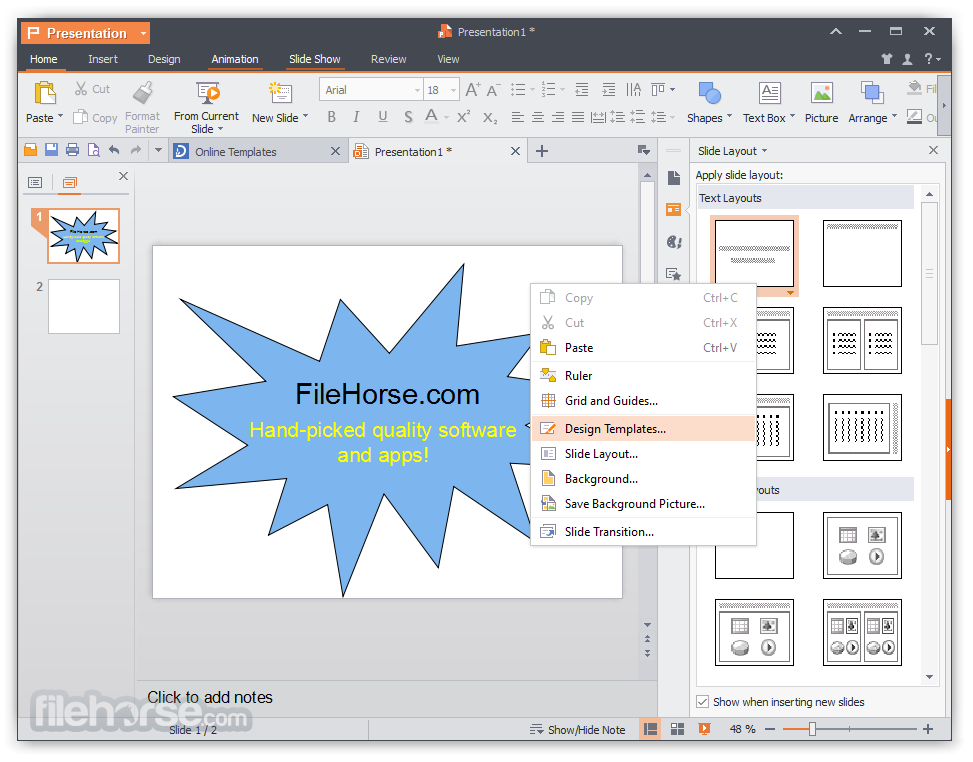 WPS Office screen shot