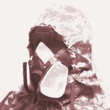 Jt Spratley wearing a hooded mask in 'She's Toxic' Album Art